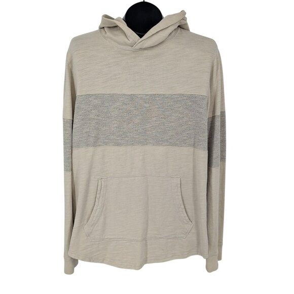 Abercrombie & Fitch Hoodie Men Size L Stripe Pullover Lightweight Minimalist Y2K - Picture 1 of 9